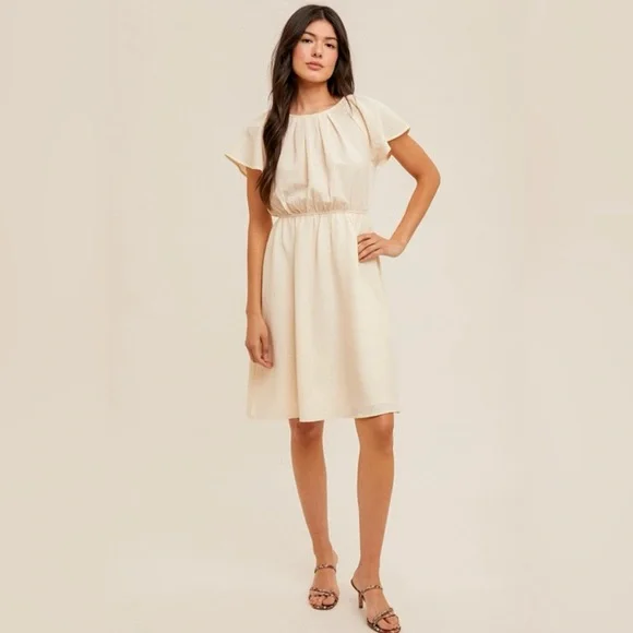Hem & Thread | Dresses | 78 Butterfly Sleeve Open Back Dress | Poshmark